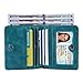 JSLOVE Rfid Blocking Small Compact Bi-fold Leather Pocket Wallet for Women(lake green)