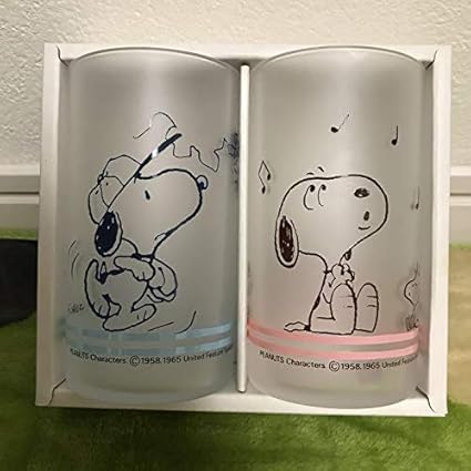 Amazon スヌーピー タンブラー ペアセット ペアグラス コップ タンブラー 食器 ノーブランド品 タンブラーグラス
