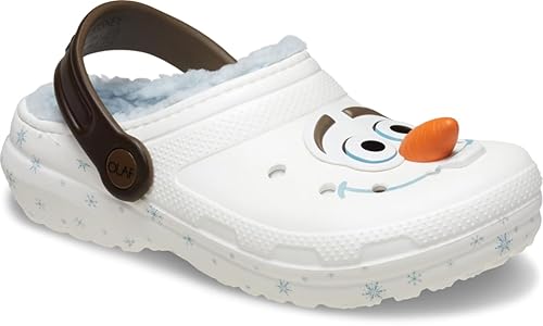 Crocs Unisex Child Clog, Frozen Olaf Lined Classic Clog T, Multi, 5 UK Child