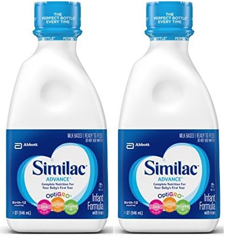 2 pack - Similac Advance Ready to Feed - 1 quart bottles