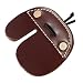 CyberDyer Cow Leather Archery Finger Tab for Recurve Bows Hunting Finger Protector Brown primary