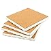 Juvale 4-Pack Ceramic Coasters - Cute, Christmas-Themed Drink Mats with Cork Backing, 4 Assorted Festive Designs - 4.3 x 0.2 x 4.3 Inches