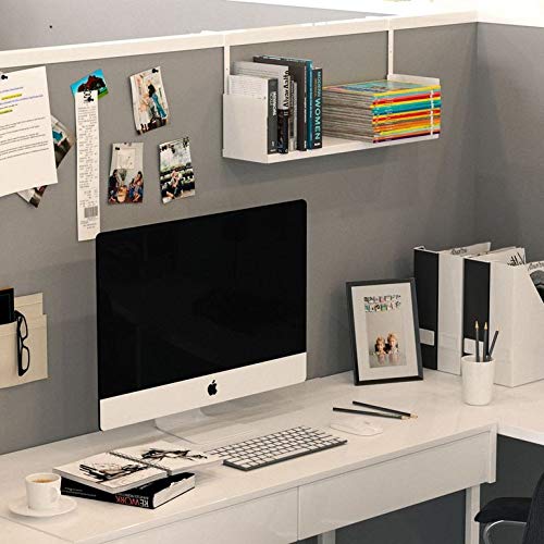 Wallniture Libro Cubicle Shelf 24" Cube Storage Organizer Bookshelf