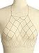 Glamaker Women's Sexy Halter Neck Mesh Body Jewelry Chain Bikini Bra Necklaces Backless Gold