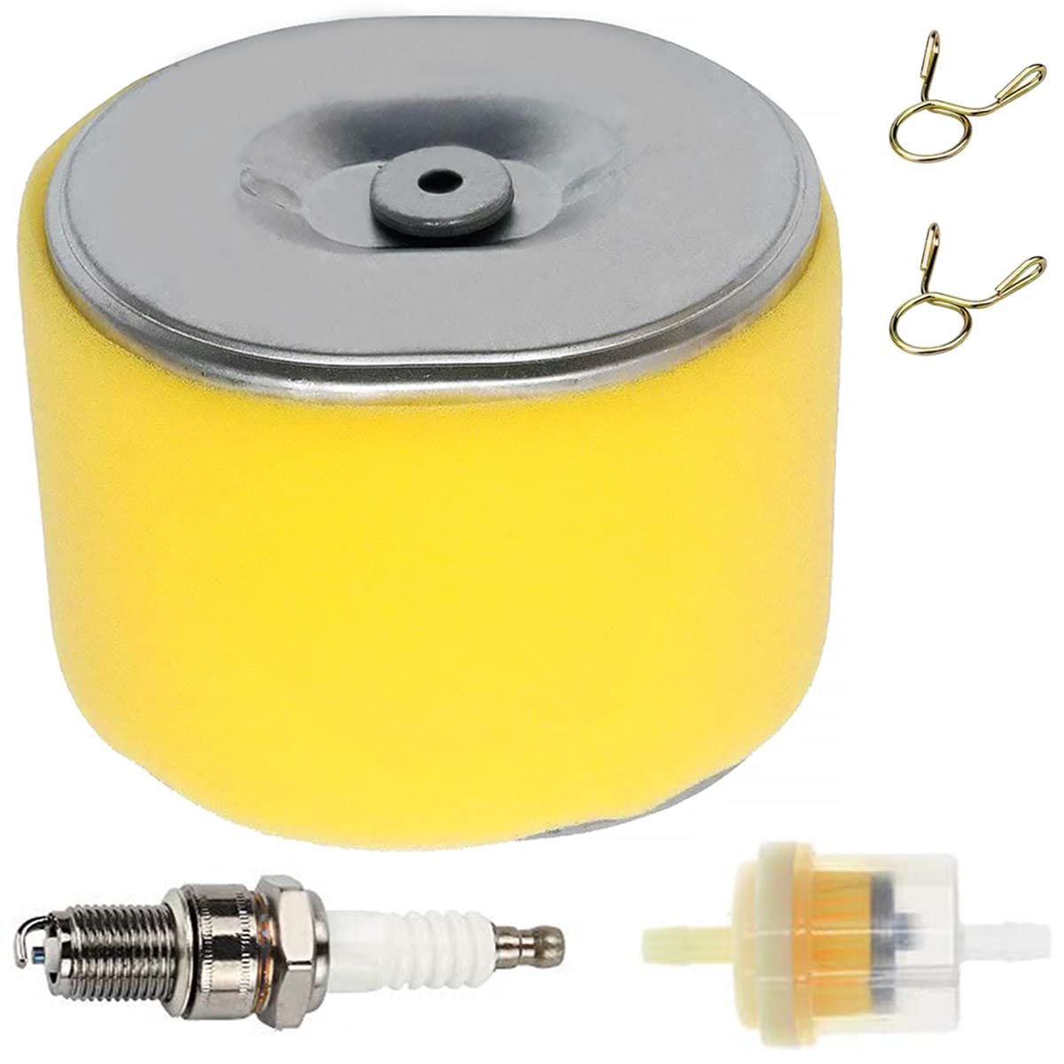 ZAMDOE Air Filter for Honda GX340 GX390 GX 390 11HP 13HP Engine, Replaces 17210-ZE3-515 17210-ZE3-010 17210-ZE3-000 17218-ZE3-505, with Spark Plug Fuel Filter