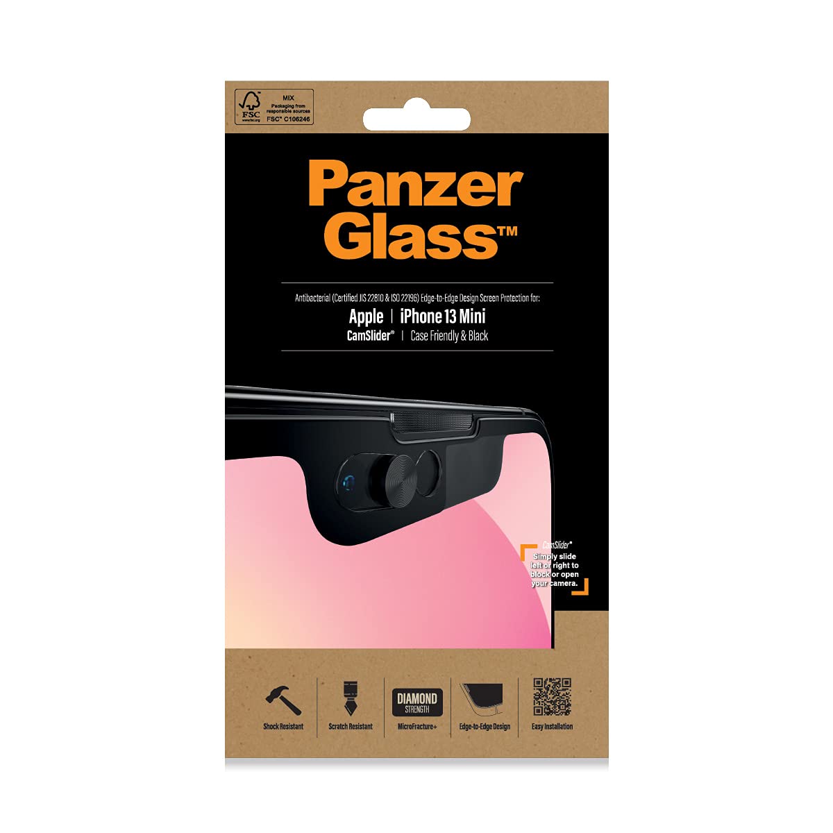 PanzerGlass™ Screen Protector for iPhone Mini 2021 5.4 Inch with CamSlider™