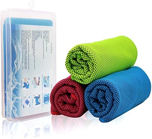 Soft Sports Cooling Towel Instant - EADEN OD003 (2017 New) Sports Towel for Yoga,Fitness,Workout,Gym,40"x12" Chilling Towel for Instant Cooling Relief,Blue