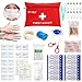 Mini First Aid Kit Medical Survival Bag,77 Piece Small First Aid Kit,Emergency CPR Face Mask,Compact for Emergency at Travel, Home, Office, Vehicle,Camping,Hiking, Workplace,Outdoor,Survival
