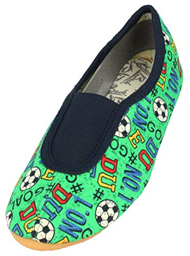 Beck Mixte enfant Goal Chaussures de Gymnastique, Vert, 34 EU