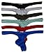 Youngbox Men's Thong G-String Sexy Mesh See Through Briefs Underwear, US M/Asia Tag L(Waist 29-31), 6 Pack