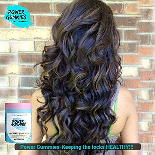 Buy Power Gummies Hair Vitamin With Biotin Blue 60 Online At Low