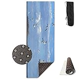 QNKUqz A Flock Of Sea Gulls Hovering Deluxe Yoga