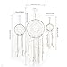SHZONS Dream Catchers, 3 PCS Boho Wedding Party Favor,Fall Decor New Year Gift Baby Shower,Birthday Gift,Bedroom Wall Ornaments,Car Hanging Decoration,White Feather