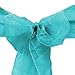LinenTablecloth Organza Sash (10-Piece) Turquoise
