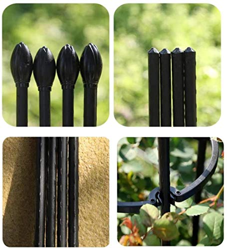 PULLEY - H Garten-Rankhilfe für Obelisk, Rankhilfe, europäischer Stil, Rankgerüst, stabiles Eisen, schwarz, H (Farbe… – Bild 8