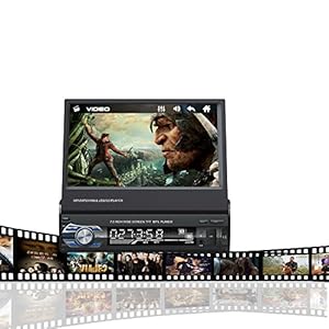 EZoneTronics Indash Autoradio 7 Pollici Richiudibile 1DIN Schermo Pieghevole Auto Radio Stereo FM Bluetooth MP3 MP4… - immagine 7