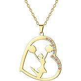 UNIFT Cheerleader Necklace for Women Stainless Steel Simple Elegant Sport Cheer Accessories Jewelry Gifts for Cheerleading Lovers