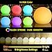 SWEETIME 8 Inch Led Glowing Ball Light, Cordless Kids Night Light, Rechargeable Orb Floating Pool Light with Remote, 16 RGB Colors Changing Teen Girl Room Mood Lamp, Mother's Day Party Decor Light.