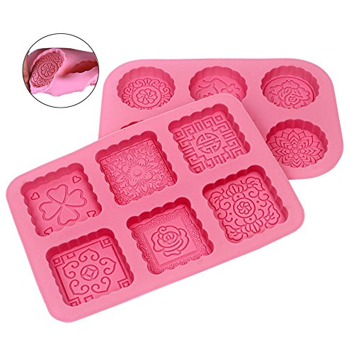 3 JUSLIN+Square+6+Cavity+Silicone+Chocolate