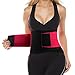 Waist Trainer Neoprene Sauna Sweat Belt for Women Weight Loss Waist Cincher Trimmer(2 Straps Black,Large)