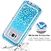 Coolden Floating Glitter Case for Galaxy S8 Plus, Luxury Sparkle Bling Quicksand Cover Shockproof Bumper Dual Layer Anti-Drop PC Frame TPU Back for Samsung Galaxy S8 Plus (Blue)