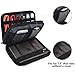 BUBM Double Layer Electronic Accessories Organizer, Travel Gear Bag for Cables, USB Flash Drive, Plug and More, Perfect Size Fits for iPad mini (Medium, Gray)
