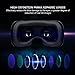 ETVR 3D VR Headset With Remote Controller, Large Viewing Immersive Experience Virtual Reality Glasses with Builted-in Stereo Headphone for VR Games & 3D Movies - Fit for iPhone and Android Smartphones