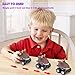 Oiuros Pull Back Dinosaur Cars, Dinosaur Cars Toys with Big Tire Wheel for 3-14 Year Old Boys Girls Creative Gifts, 6-Pack