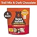 Granola Bites, Bear Naked, Trail Mix & Dark Chocolate, Gluten Free, Non-GMO Project Verified, Kosher, Vegan, 7.2oz(Pack of 6)