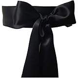 Wedding Sash Bridal Belts Simple Classic Silk Ribbon Sash for Dress