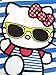 Hello Kitty Junior's 2 pc/set Printed Top And Pant Pajama Set (S-XL)-Licensed