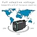 Power-7 European Plug Adapter, Travel Charger 3-Pack 2.1Amp Europe Dual USB Wall Charger Power Adapter with LED Light for iPhone X 8 7 6 6S Plus, iPad, LG, Moto, Samsung S9 S8 S7 S6, Android (Black)