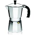 IMUSA USA B120-42V Aluminum Espresso Stovetop Coffeemaker 3-Cup, Silver