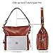 Banuce Trendy Full Grains Italian Hobo Bags for Women Leather Purses and Handbags Shoulder Bag with Convertible Strap Brown