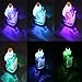 Xcellent Global Set of 4 Color Changing Wine Bottle LED Lights Cork Shaped USB Powered LED Lights Rechargeable Flights or Party LD069x4