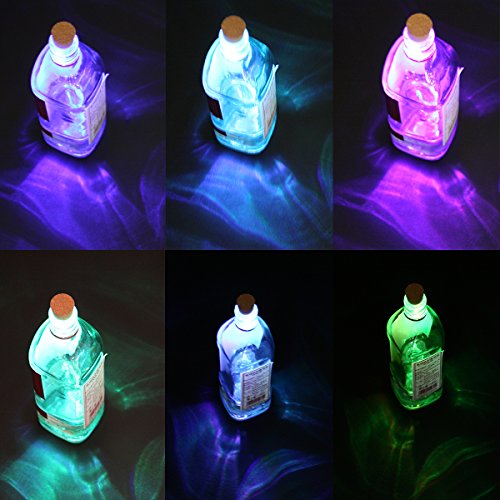 (Set/3) USB Rechargeable Color Change Bottle Lights Turn Empties Into Lamps