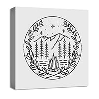 Canvas Wall Art Landscape Canvas Prints Home Artwork Decoration for Living Room, Bedroom - 12x12 inches