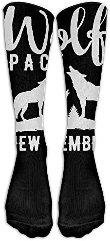 Member Of The Wolf Pack Adult Casual Crew Cushion Knee High Socks