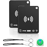 Air Tracker Tag (iOS Only) Wallet Tracker Works with Apple Find My, Rechargeable Smart Tag Key Finder Locator with Sound, Item Finders for Key, Wallet, Luggage, Backpack, Suitcases, Passport