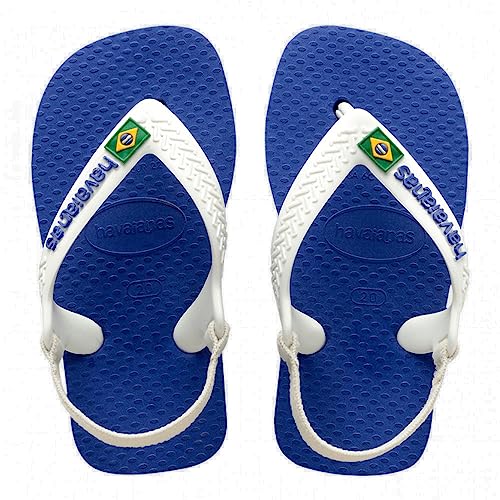 Chinelo Havaianas Baby Brasil Logo Rosa Cristal