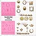 Funshowcase Steampunk Style Parts Silicone Mold for Sugarcraft, Resin Epoxy, Polymer Clay Crafting Projects