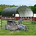 ShelterLogic 10' x 10' Powder Coated Green Corral Shelter Livestock Shade