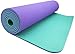Wacces TPE Anti-tear Non-Slip Reversible Yoga Mat for Pilates Workout Fitness with Carrying Strap