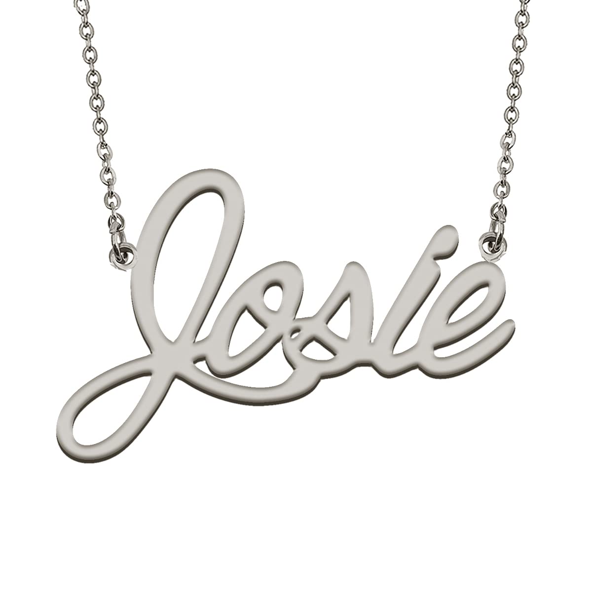 HUAN XUN Custom Letter Script Name Necklace