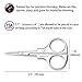 Aberlite Beard Scissors Kit for Men (5Pcs Set) | Professional Micro-Serrated Beard/Hair Scissors, Travel Size Precision Beard/Mustache Scissor, Sandalwood Pocket Comb, and Leather Case