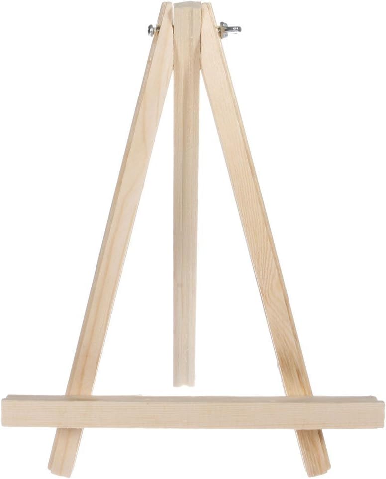 Ssguer9 Portable Wooden Tripod Tabletop Display Easel for Sketching Painting Small Artist Easel Phase Frame 9 inch