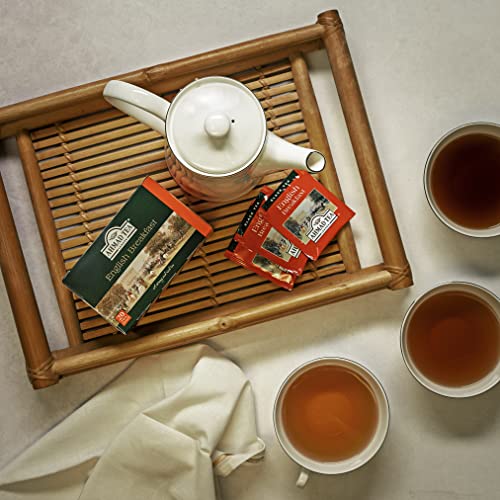 AHMAD TEA LONDON TELEPHONE BOX CADDY GIFT TIN, 20 TEABAG, ENGLISH BREAKFAST