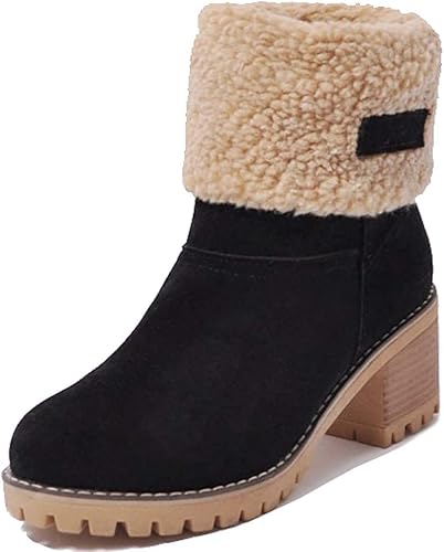 block heel winter boots