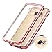 AMUOC Galaxy S7 Edge Case,Premium Bumper TPU / PC Scratch Resistant Cases rose gold