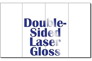 DESKTOP PUBLISHING SUPPLIES 8 1/2" x 14" 4 Panel 38lb Bond Laser Gloss Brochure Paper - 250 Brochures